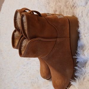 UGG Kristen wedge boots in chestnut